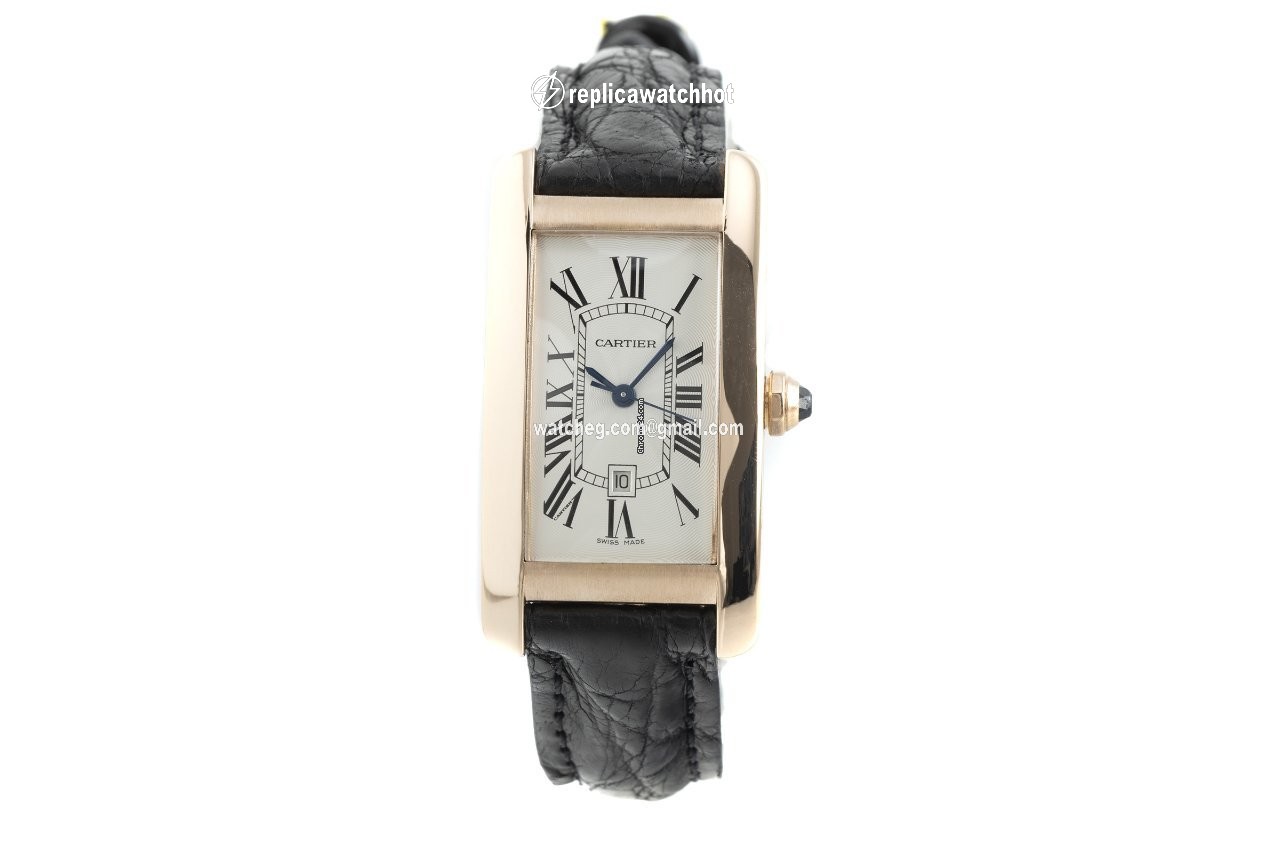 Cartier Tank Americaine Mens watch Unisex Automatic Red gold W2620030 2