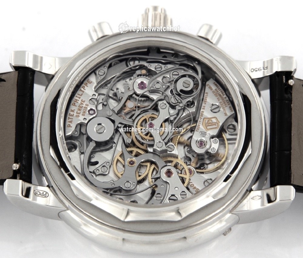 Patek Philippe Perpetual Calendar Chronograph Mens watch Unisex Manual winding Platinum 5204P-011 2