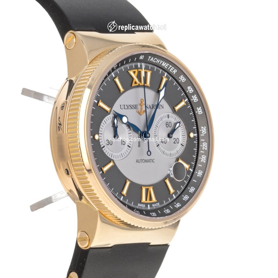 Ulysse Nardin Marine Chronograph Mens watch Unisex Automatic Rose gold 356-66 2
