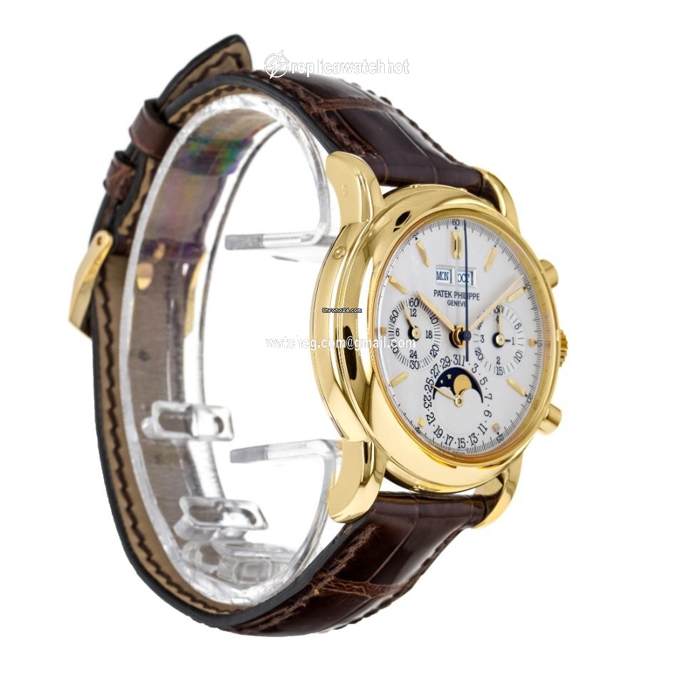 Patek Philippe Perpetual Calendar Chronograph Mens watch Unisex Manual winding Yellow gold 3970E 2