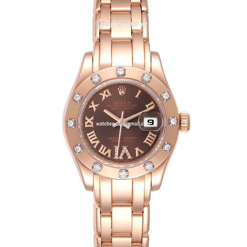 Rolex Lady-Datejust Pearlmaster Womens watch Rose gold Automatic 80315 2