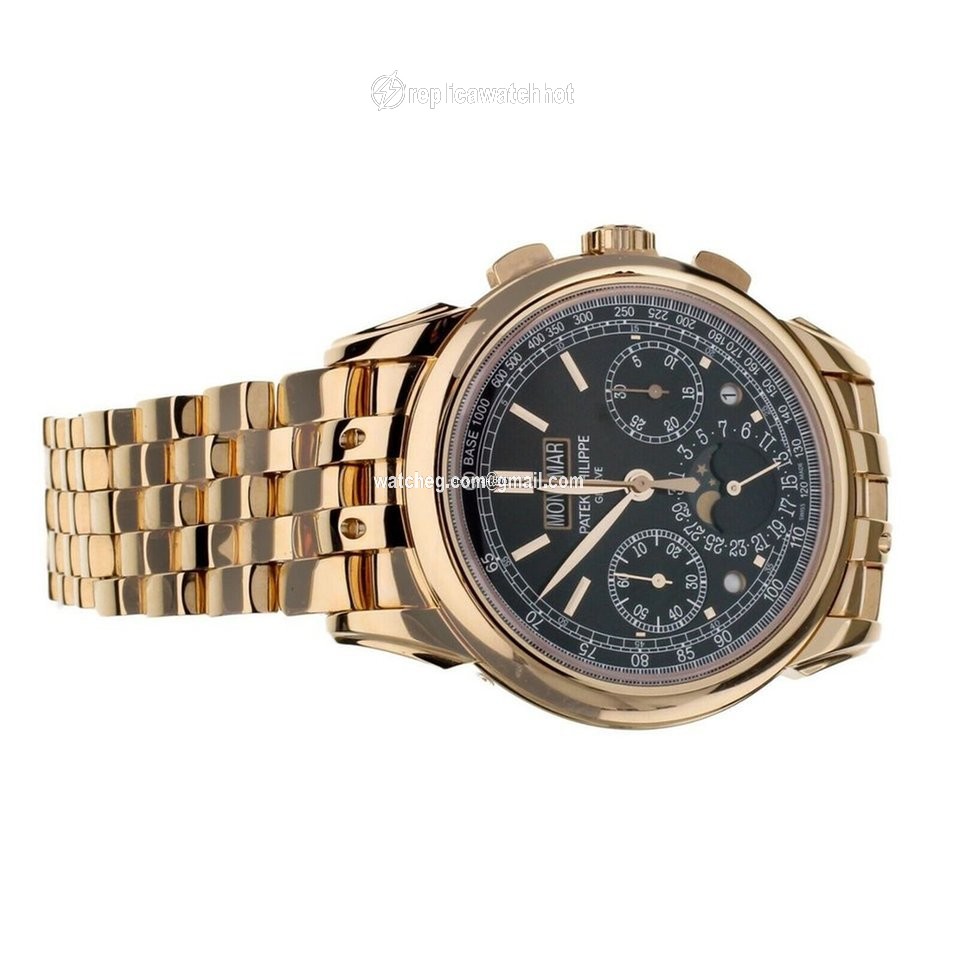 Patek Philippe Perpetual Calendar Chronograph Mens watch Unisex Manual winding Rose gold 5270 1R 2