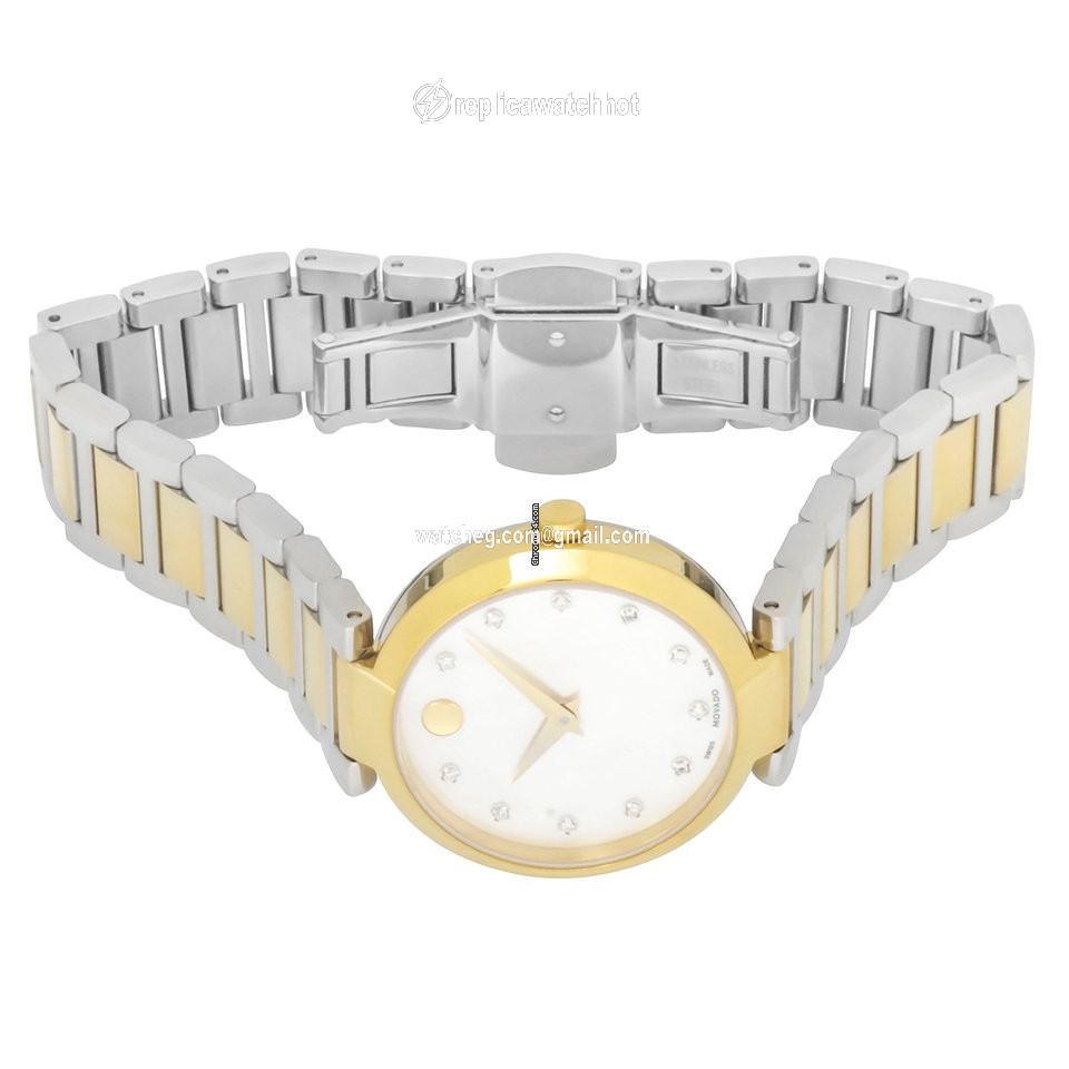 Movado Womens watch Quartz Gold Steel 607103 2