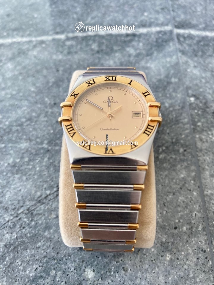 Omega Constellation Mens watch Unisex Quartz Gold Steel 1448 431 2