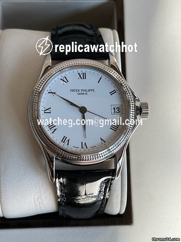 Patek Philippe Calatrava Mens watch Unisex Automatic White gold 5117G 2
