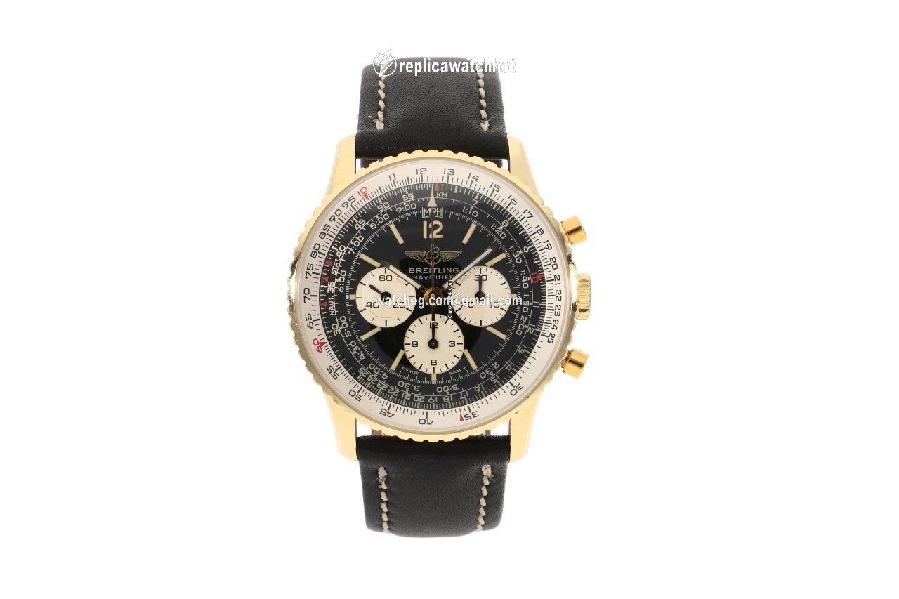 Breitling Navitimer Cosmonaute Mens watch Unisex Manual winding Yellow gold 81600 2