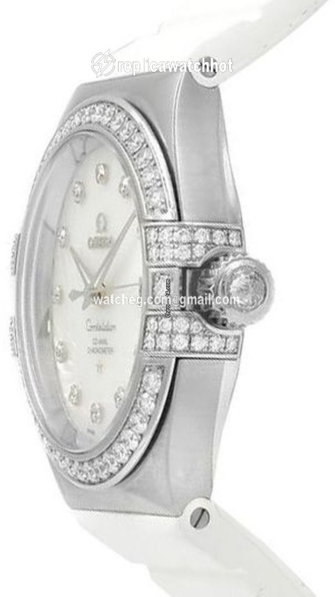 Omega Constellation Ladies Womens watch Automatic White gold 12357352055005 2