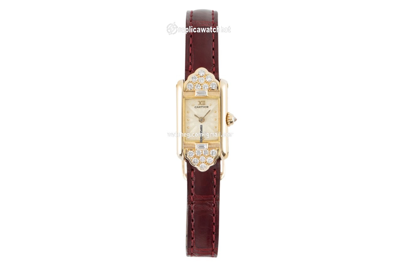 Cartier Tank Womens watch Quartz Yellow gold 1361 2