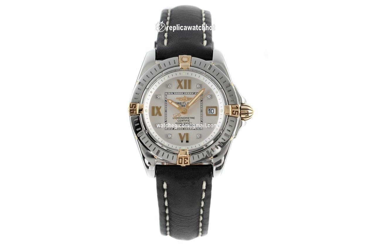 Breitling Cockpit Lady Womens watch Quartz Gold Steel B71356 2