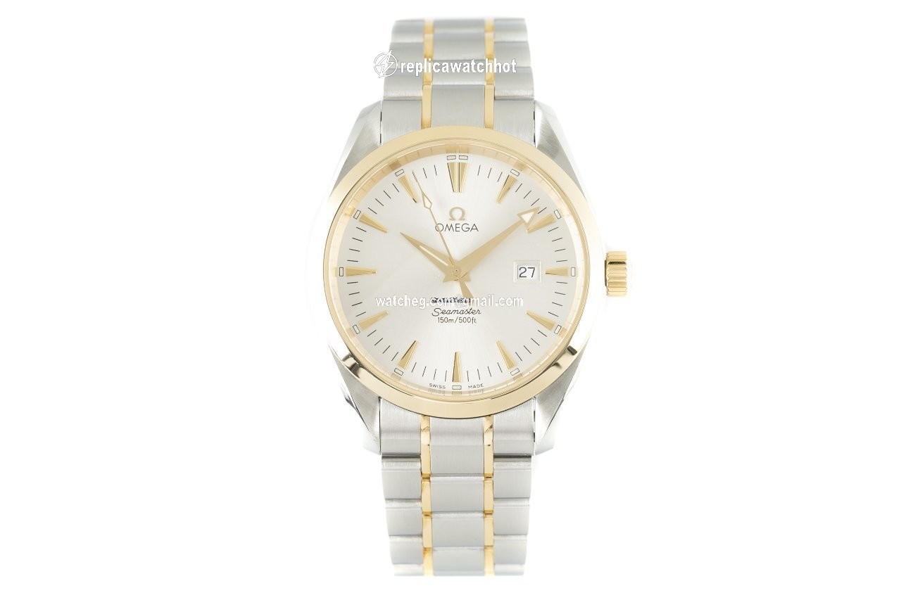 Omega Seamaster Aqua Terra Mens watch Unisex Quartz Gold Steel 2317.30.00 2