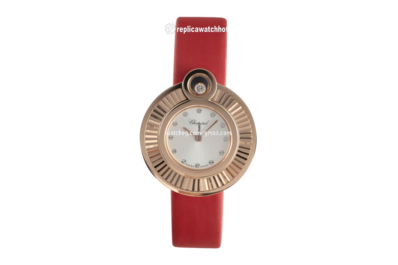 Chopard Happy Diamonds Womens watch Quartz Red gold 4407 2