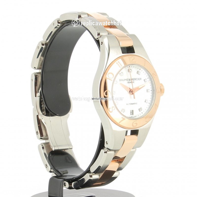 Baume & Mercier Linea Womens watch Automatic Gold Steel MOA10114 2