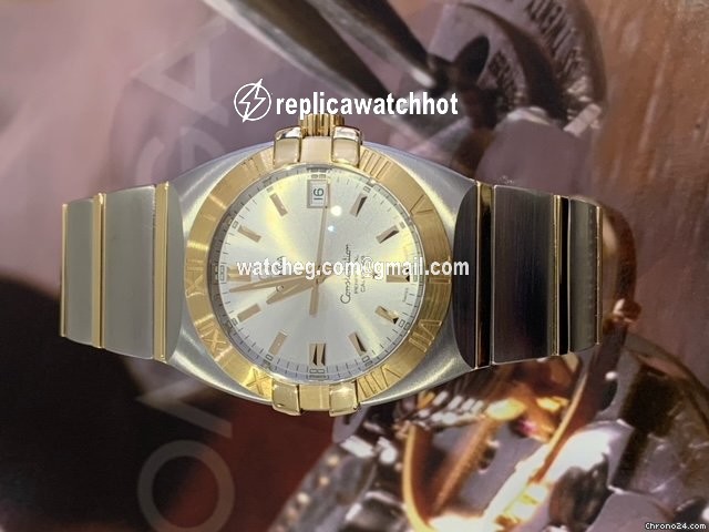 Omega Constellation Double Eagle Gold Steel 12113000 2