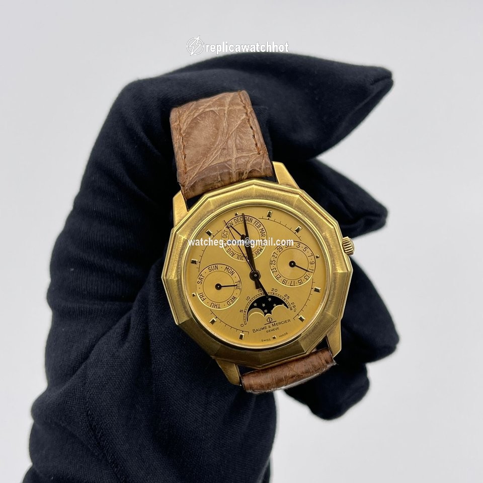 Baume & Mercier Mens watch Unisex Quartz Yellow gold 87312 2