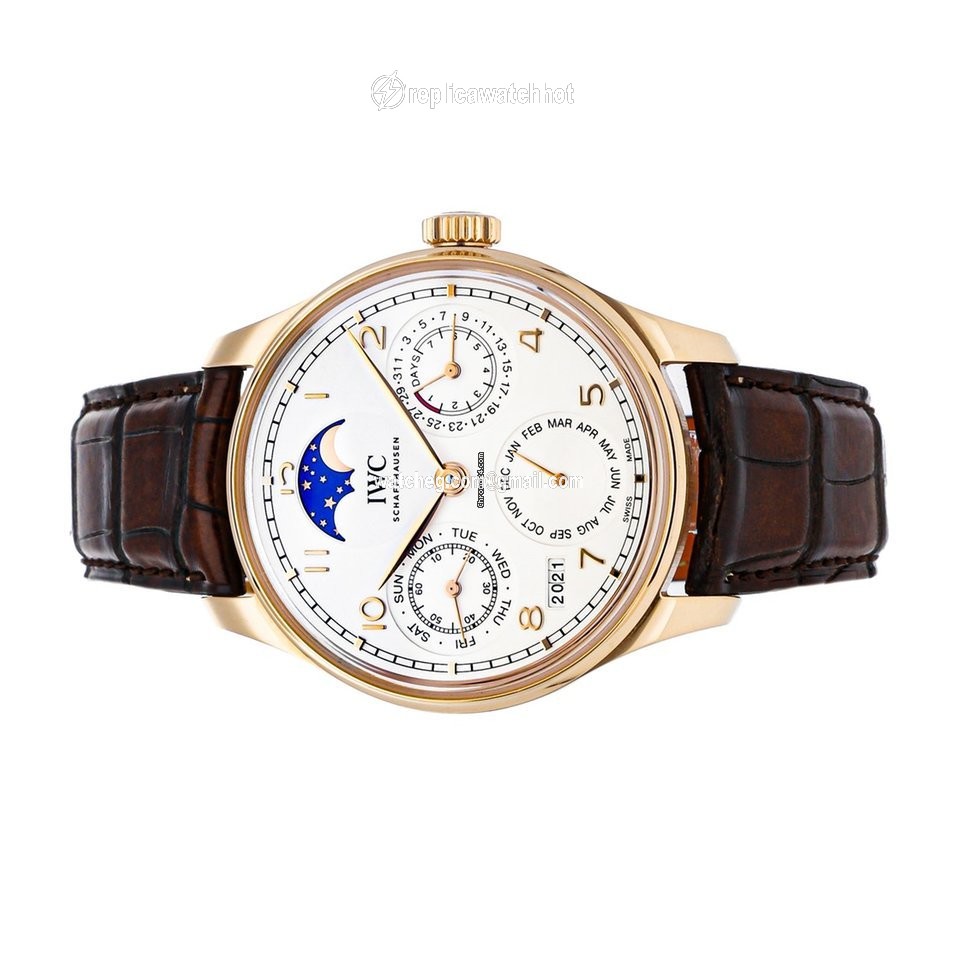 IWC Portuguese Perpetual Calendar Mens watch Unisex Automatic Rose gold IW5033-02 2