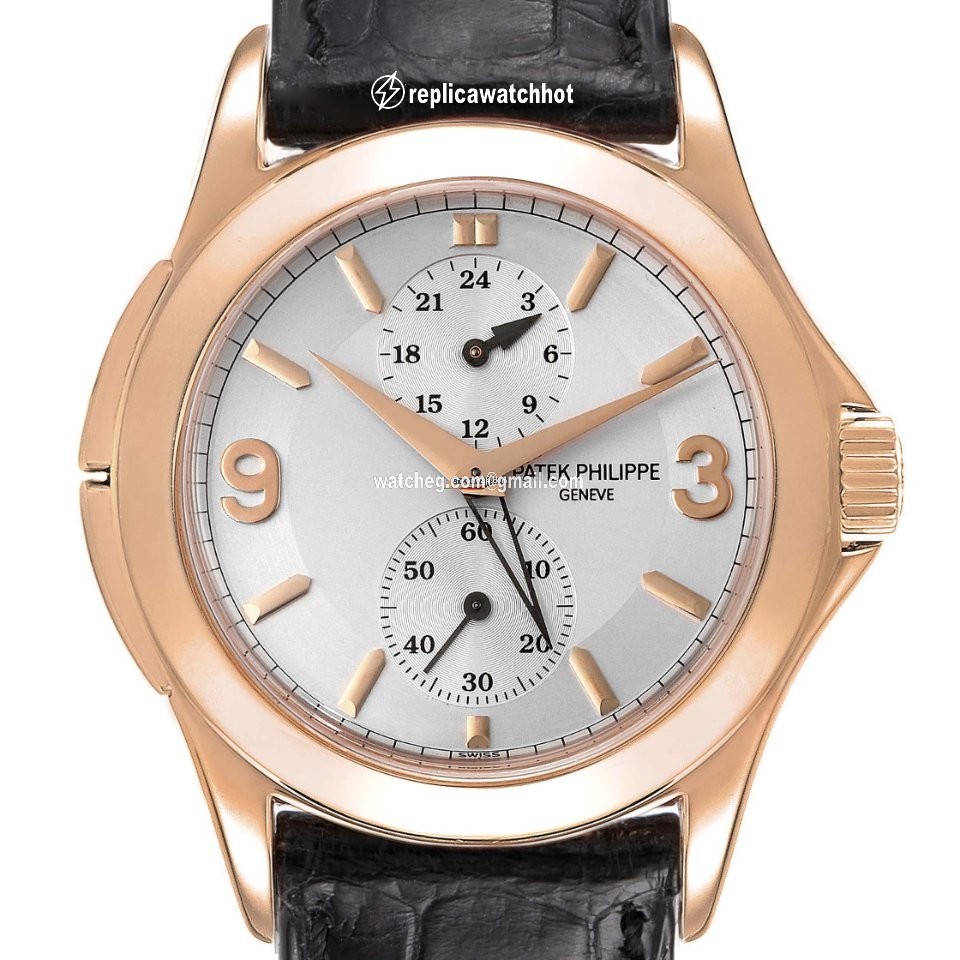 Patek Philippe Travel Time Mens watch Unisex Manual winding Rose gold 5134R 2