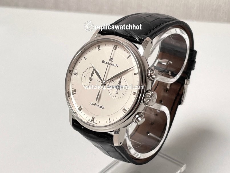 Blancpain Villeret Mens watch Unisex Automatic White gold 4082-1542-55 2
