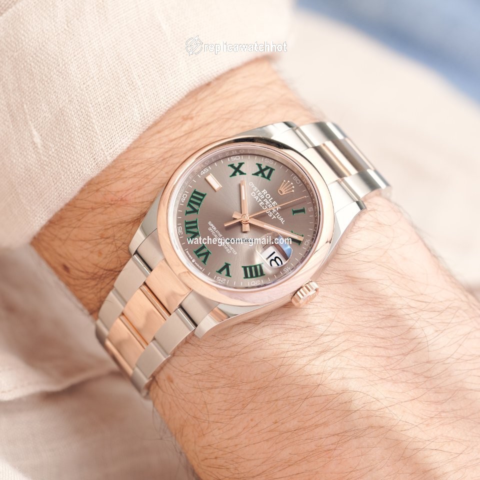 Rolex Datejust 36 Mens watch Unisex Gold Steel Automatic 126201 2