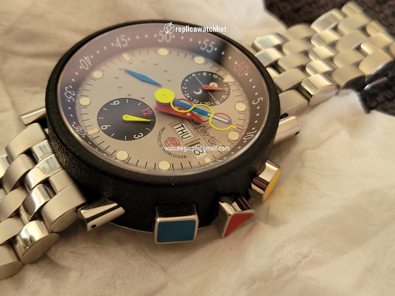 Alain Silberstein Mens watch Unisex Automatic Steel Serie 4  500  061 2