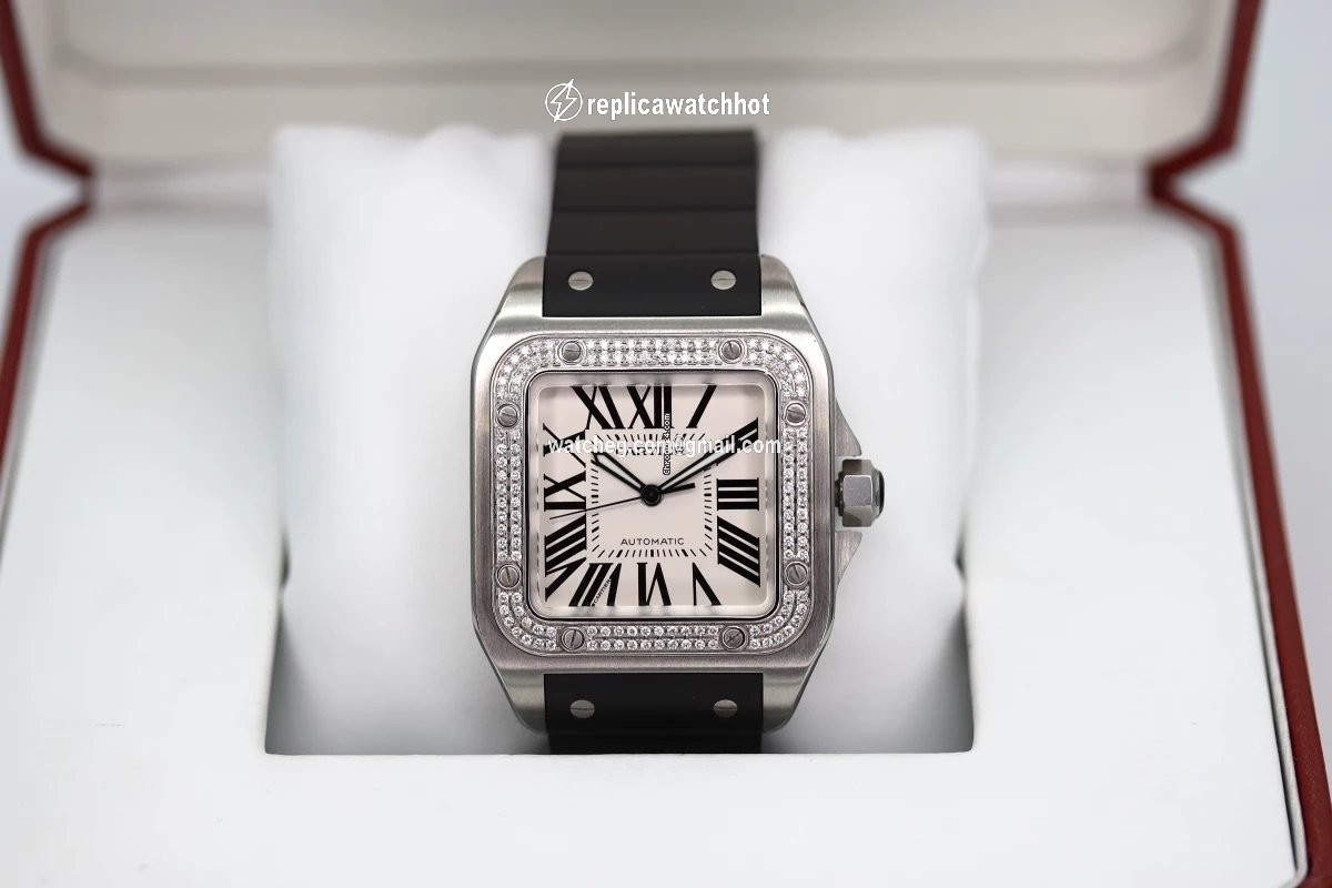 Cartier Santos 100 Mens watch Unisex Automatic Steel 2656 2