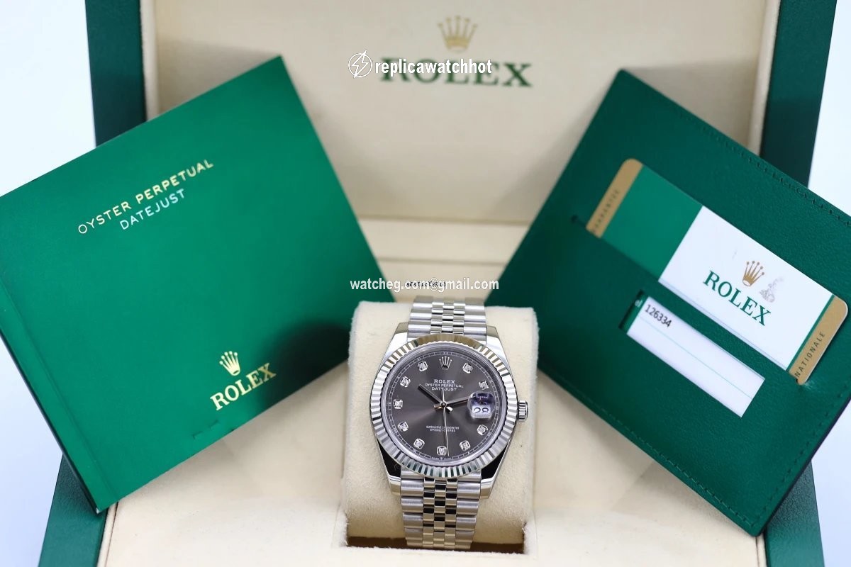 Rolex Datejust 41 Mens watch Unisex Gold Steel Automatic 126334 2