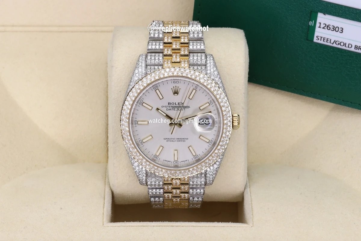 Rolex Datejust 41 Mens watch Unisex Gold Steel Automatic 126303 2