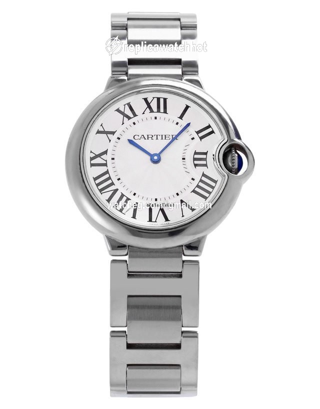 Cartier Ballon Bleu 36mm Mens watch Unisex Quartz Steel W69011Z4 3005 2