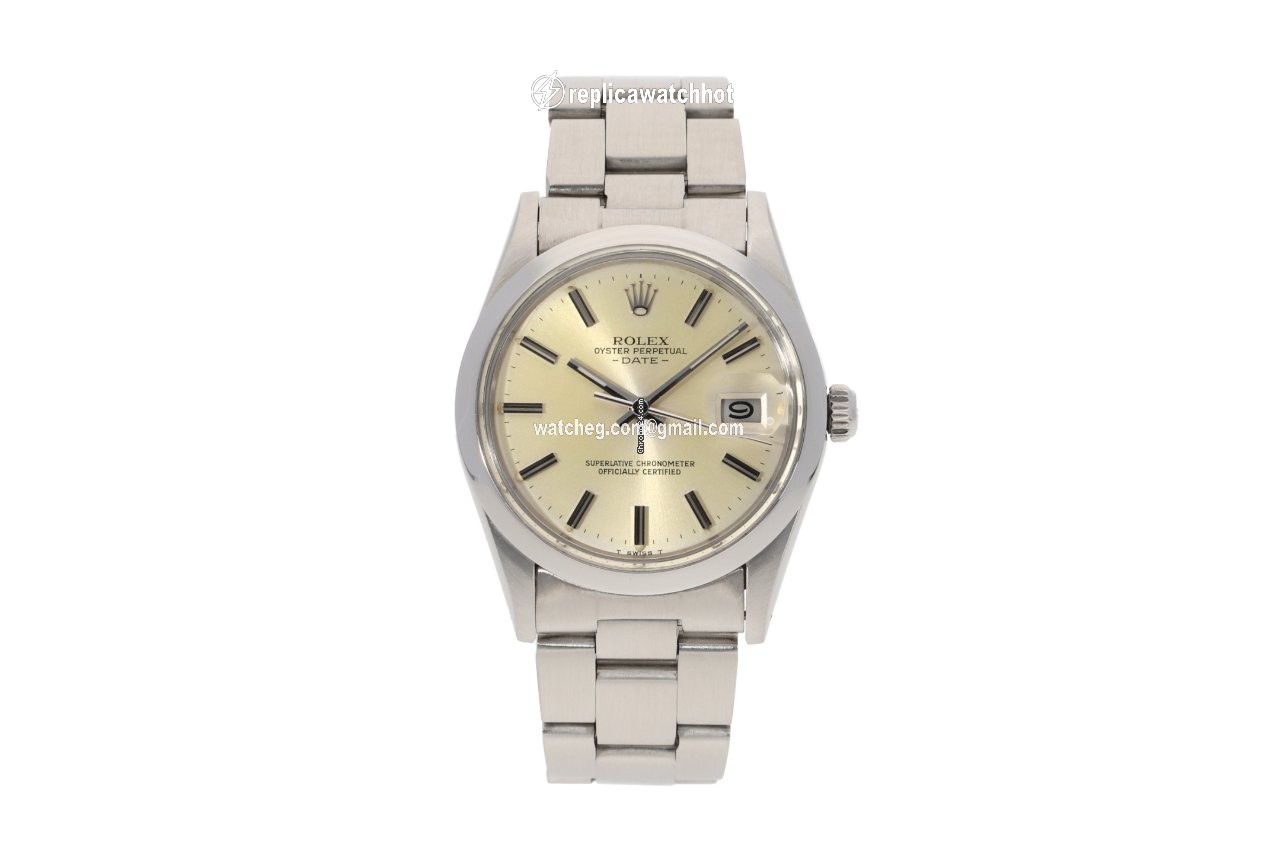 Rolex Oyster Perpetual Date Mens watch Unisex Steel Automatic 15000 2
