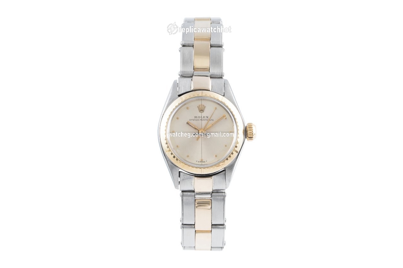 Rolex Oyster Perpetual Womens watch Gold Steel Automatic 6804 2
