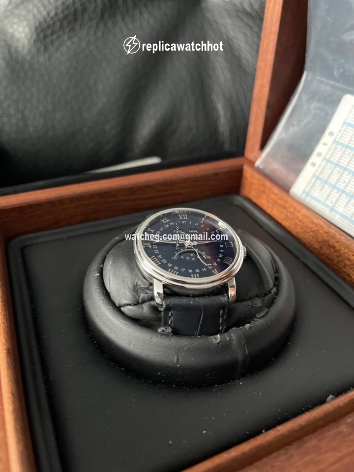 Blancpain Villeret Quantieme Complet Mens watch Unisex Automatic White gold 6654-1529-55b 2