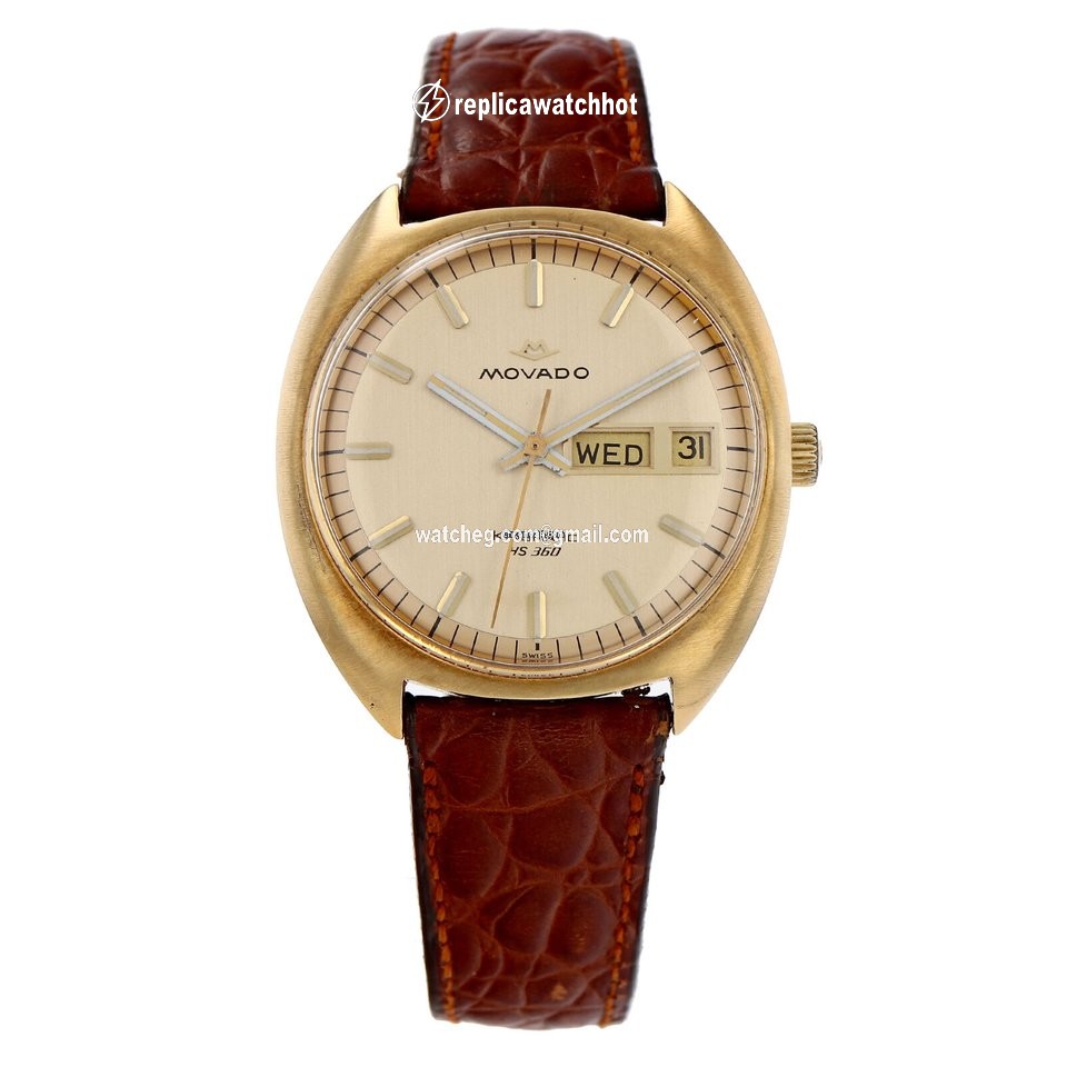 Movado Kingmatic Mens watch Unisex Automatic Yellow gold NUMBER VINTAGE 2