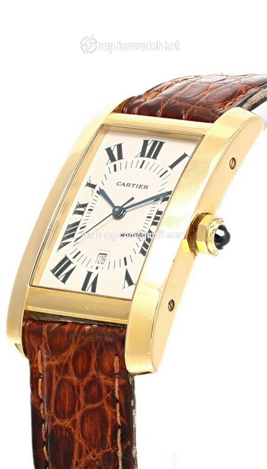 Cartier Tank Americaine Automatic Yellow gold 02052 2