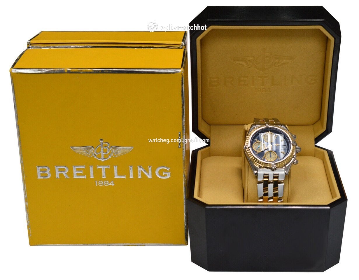 Breitling Mens watch Unisex Automatic Gold Steel D13050.1 2