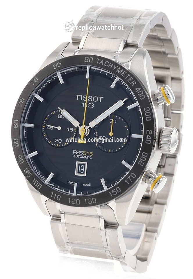 Tissot PRS 516 Mens watch Unisex Automatic Steel T100.427.11.051.00 2