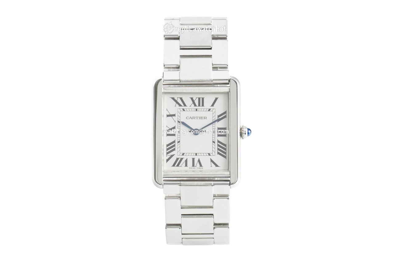 Cartier Tank Solo Mens watch Unisex Quartz Steel 3169 2