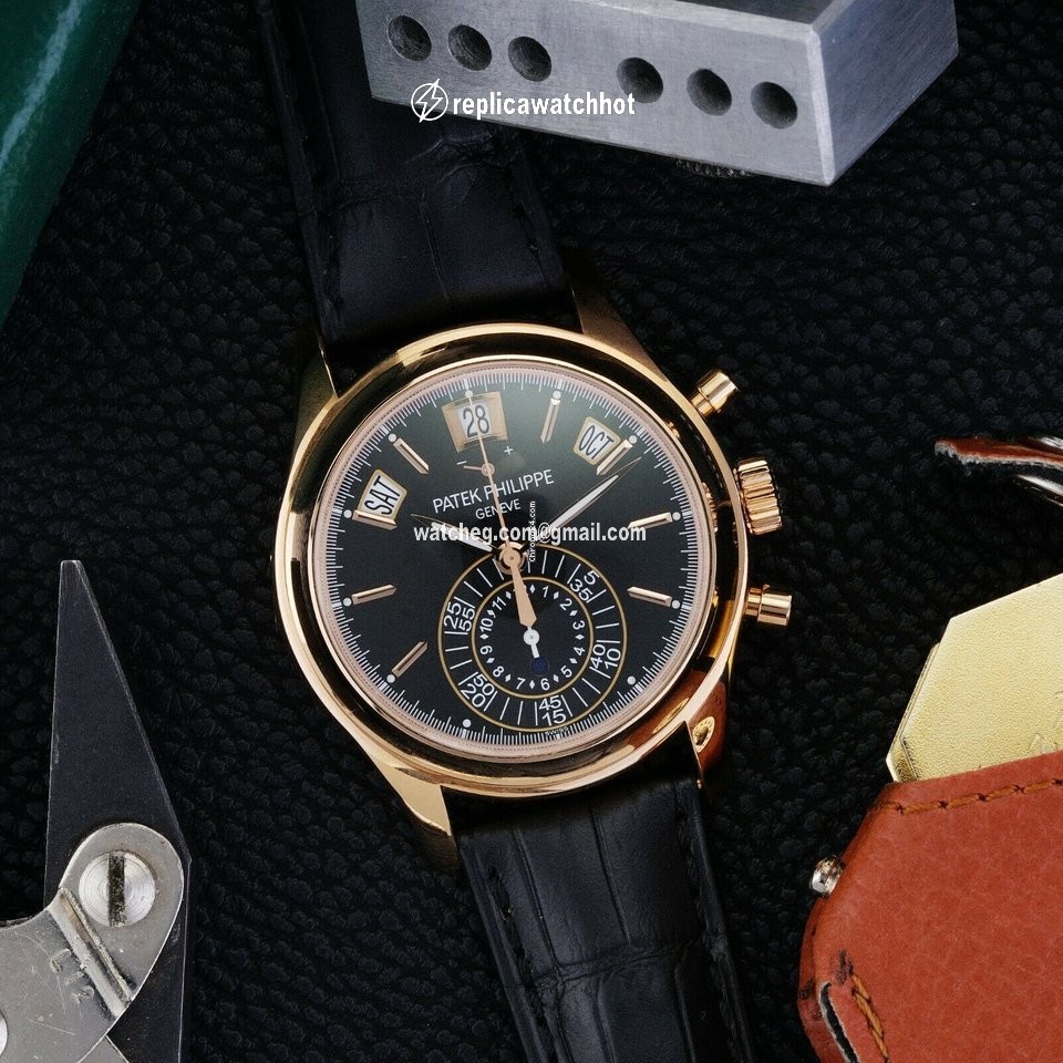Patek Philippe Annual Calendar Chronograph Mens watch Unisex Automatic Rose gold 5960R-010 2