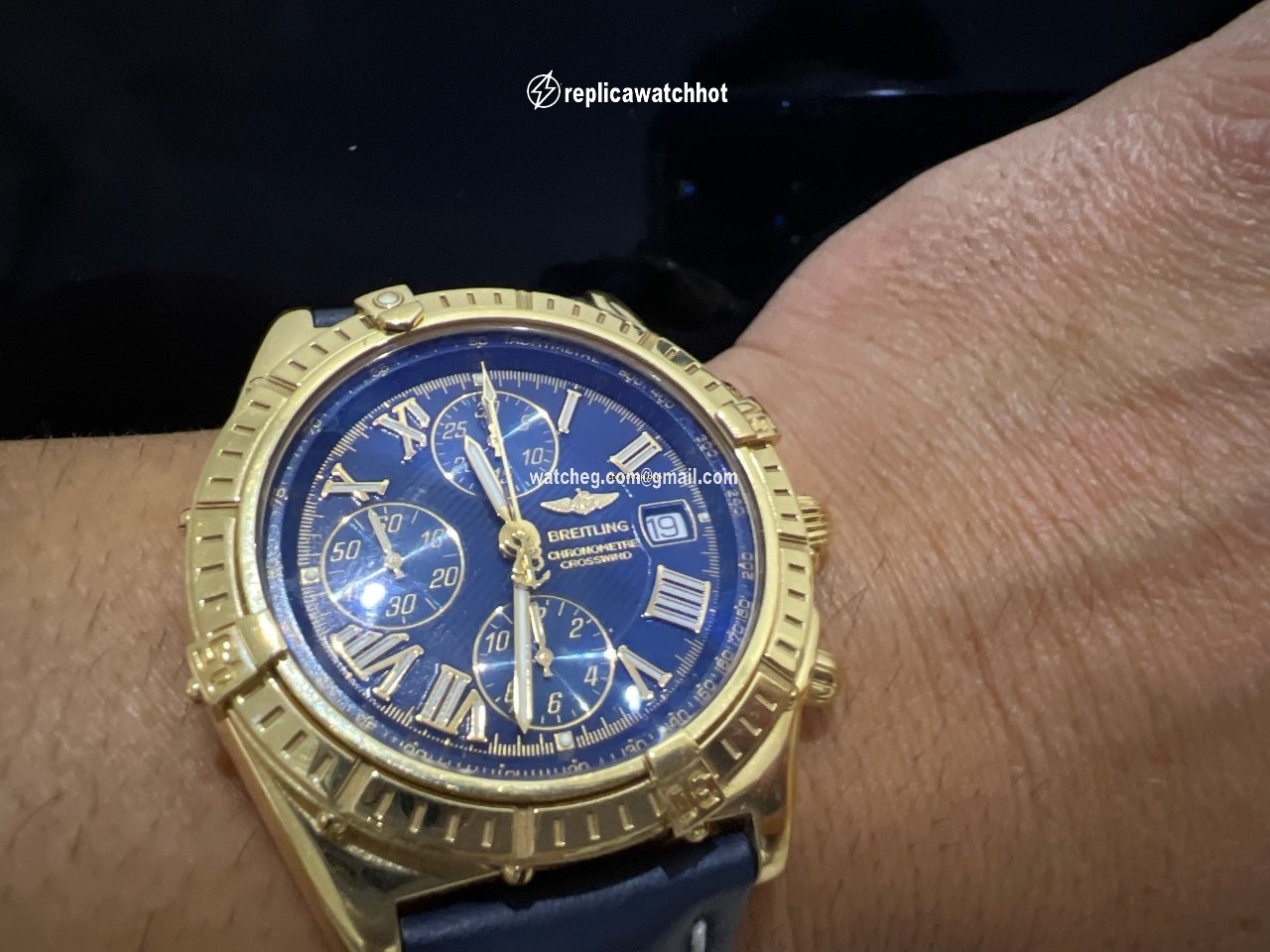 Breitling Crosswind Racing Mens watch Unisex Automatic Yellow gold K13355 2