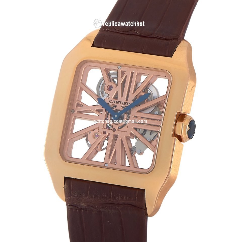Cartier Santos Dumont Mens watch Unisex Manual winding Rose gold W2020057 2
