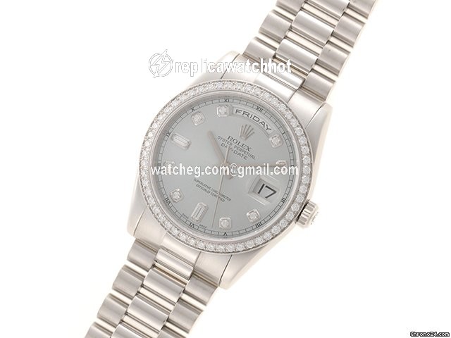 Rolex Day-Date 36 Mens watch Unisex Platinum Automatic 118346A 2