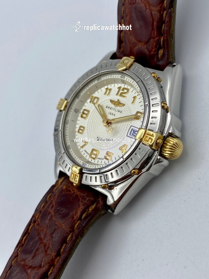 Breitling Wings Lady Womens watch Quartz Gold Steel B67050 2