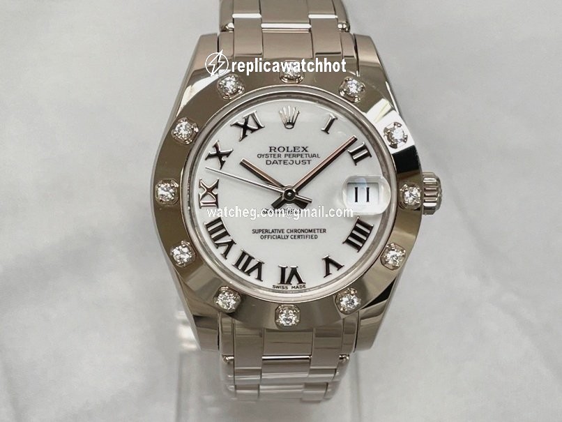 Rolex Lady-Datejust Pearlmaster Womens watch White gold Automatic 81319 2