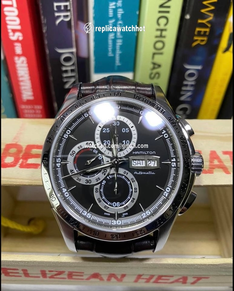 Hamilton Jazzmaster Auto Chrono Mens watch Unisex Automatic Steel H328160 2