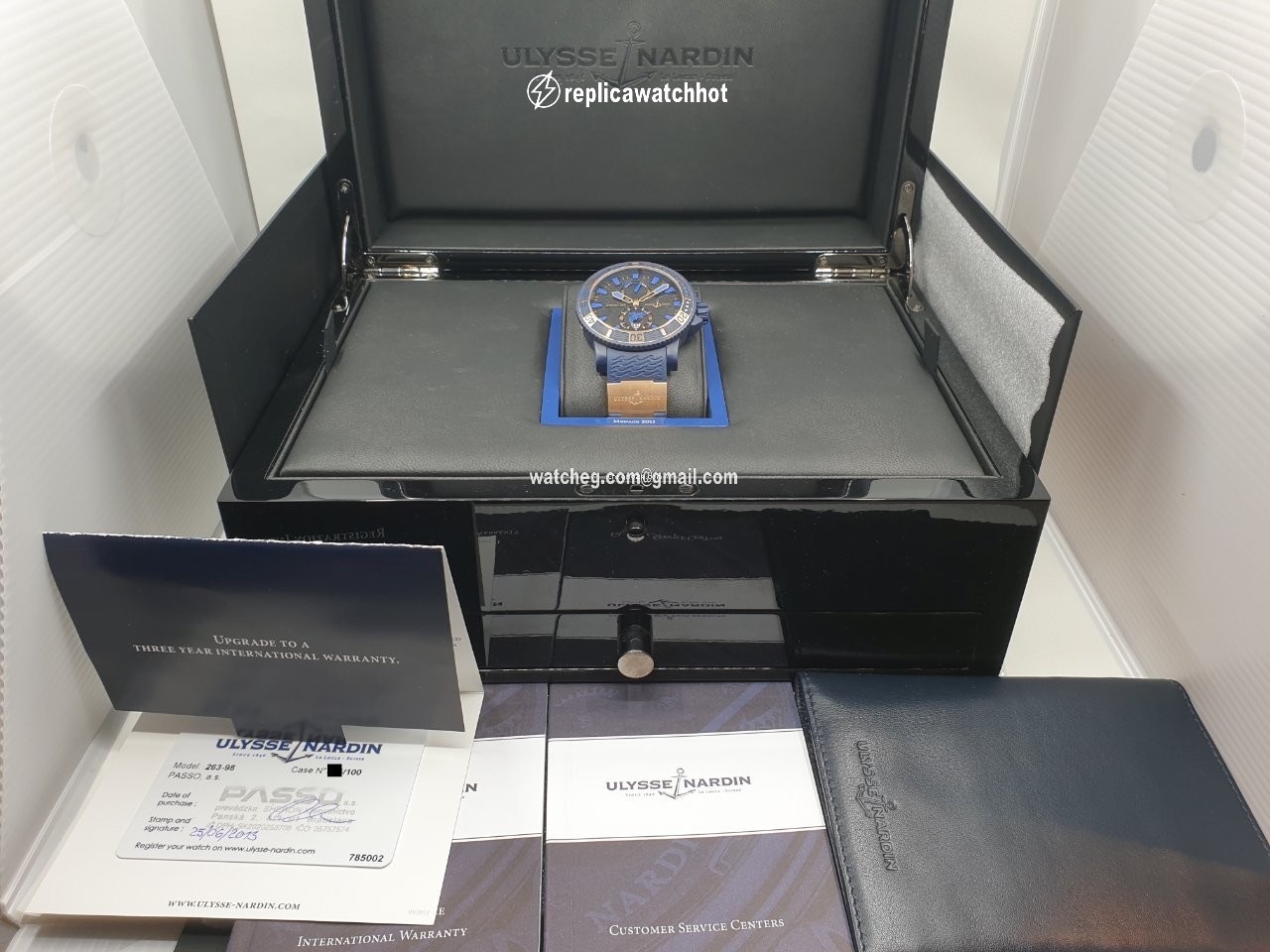 Ulysse Nardin Maxi Marine Diver Mens watch Unisex Automatic Gold Steel 263-98 2