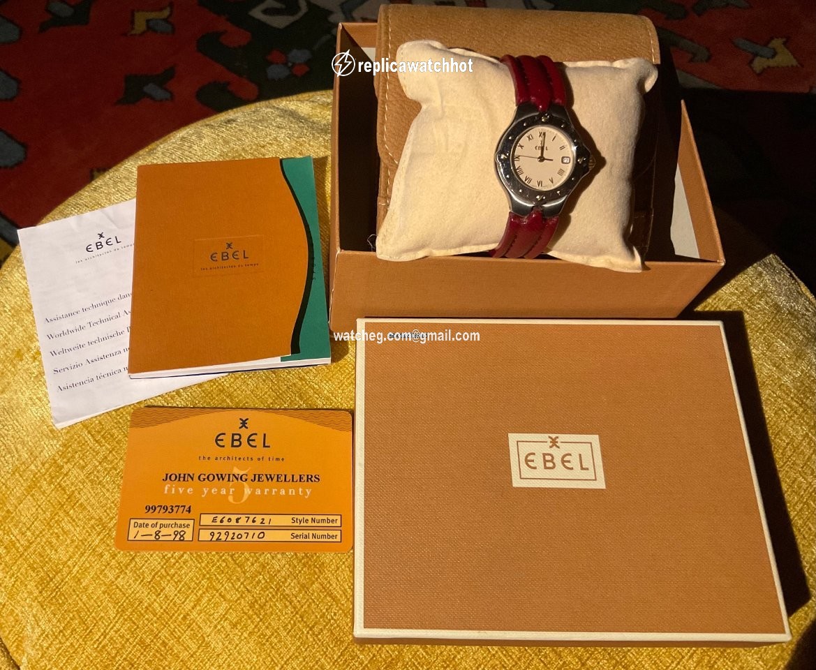 Ebel Sportwave Womens watch Quartz Gold Steel 6087621 2