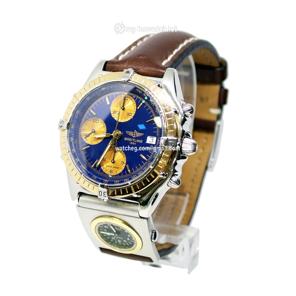 Breitling Chronomat Mens watch Unisex Automatic Gold Steel C13048 2