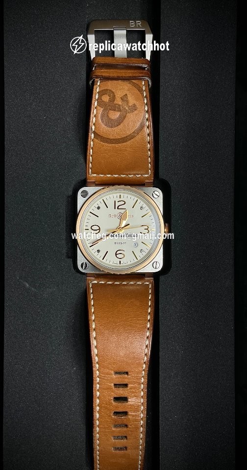 Bell & Ross BR 03-92 Steel Mens watch Unisex Automatic Gold Steel BR0392-ST-PG SCA 2