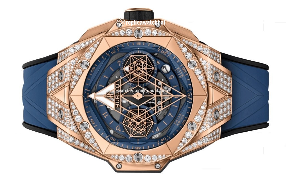 Hublot Big Bang Sang Bleu Mens watch Unisex Automatic Rose gold 418.OX.5108.RX.1604.MXM20 2