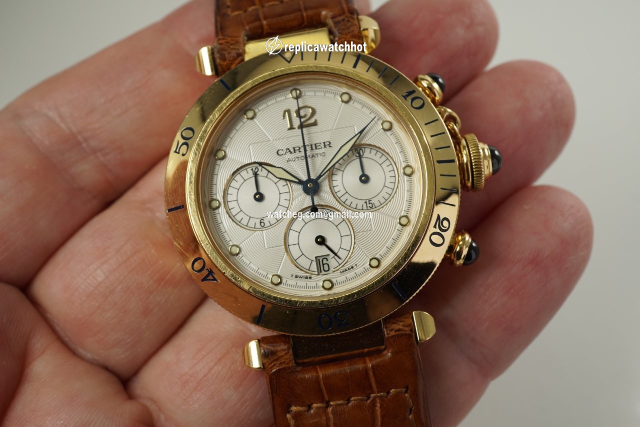 Cartier Pasha Mens watch Unisex Automatic Yellow gold 2111 2