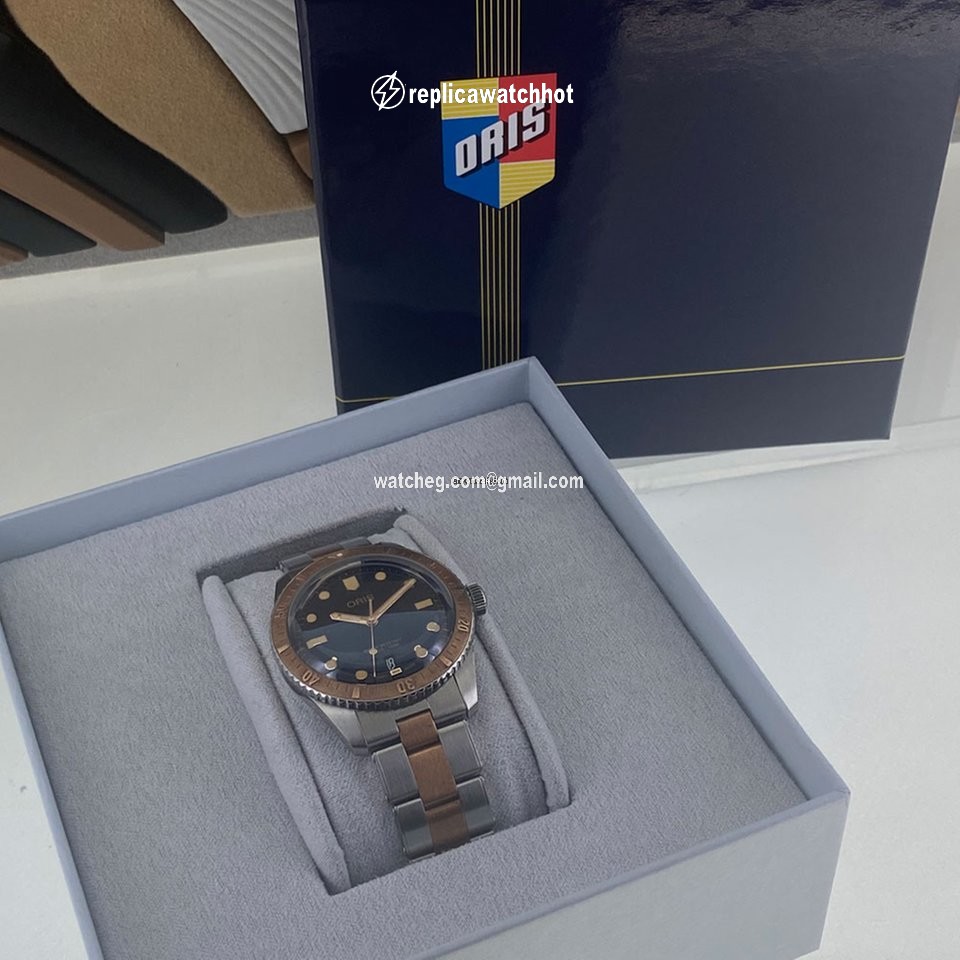 Oris Divers Sixty Five Automatic Gold Steel 01 733 7707 4355 2
