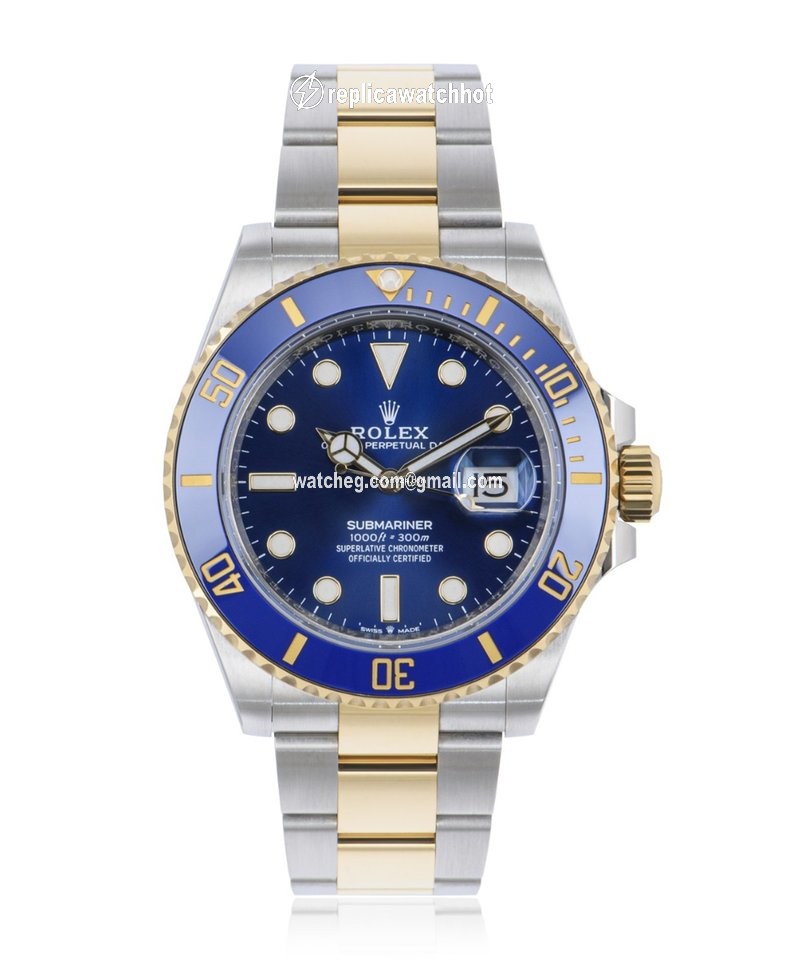 Rolex Submariner Date Mens watch Unisex Gold Steel Automatic 126613LB 2